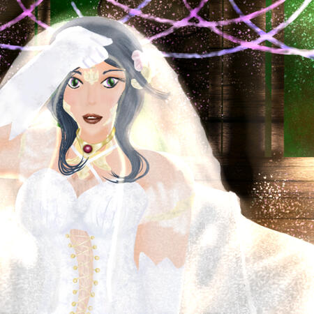 Lineless/painted with complex background example